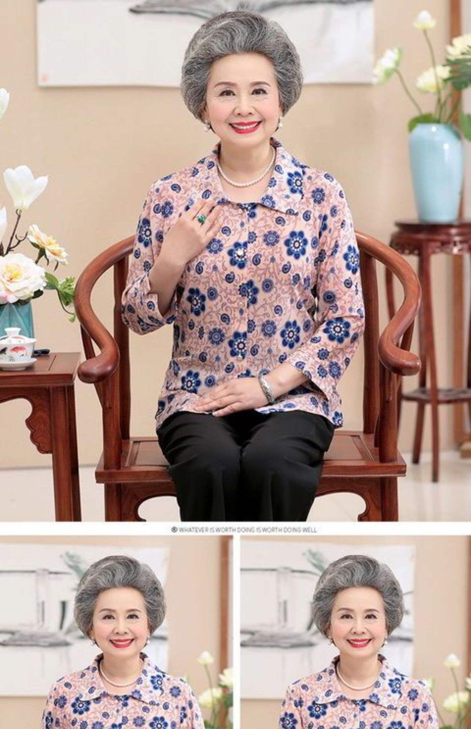奶奶你这样穿也太有气质了_女士中老年装