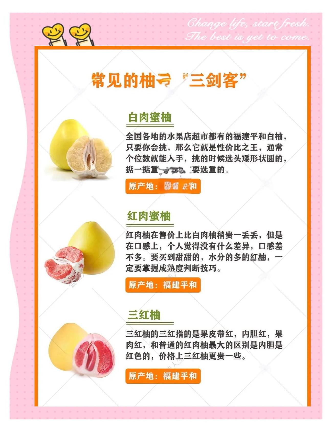 常见柚子品种说明书,你吃过几种?_柚子