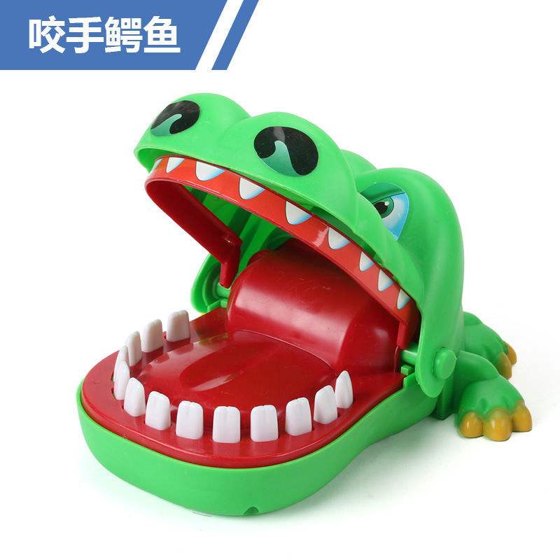 好玩的按牙齿咬手指鲨鱼玩具_益智玩具