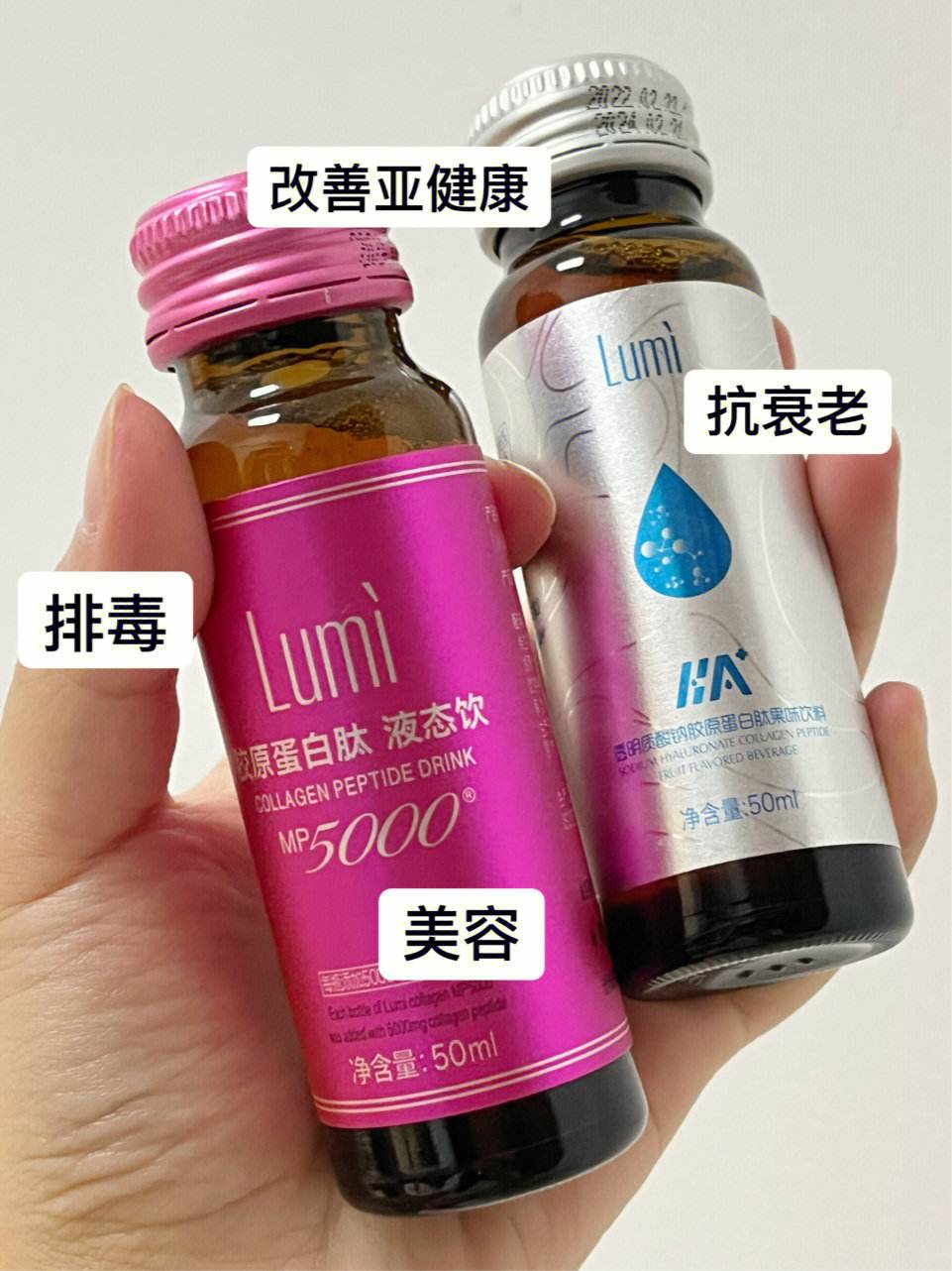 lumi胶原蛋白饮料美丽肌肤喝出来～