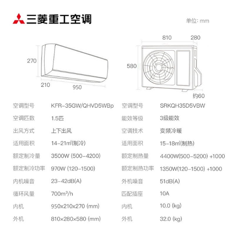 常见空调尺寸有哪些柜式与挂式空调尺寸