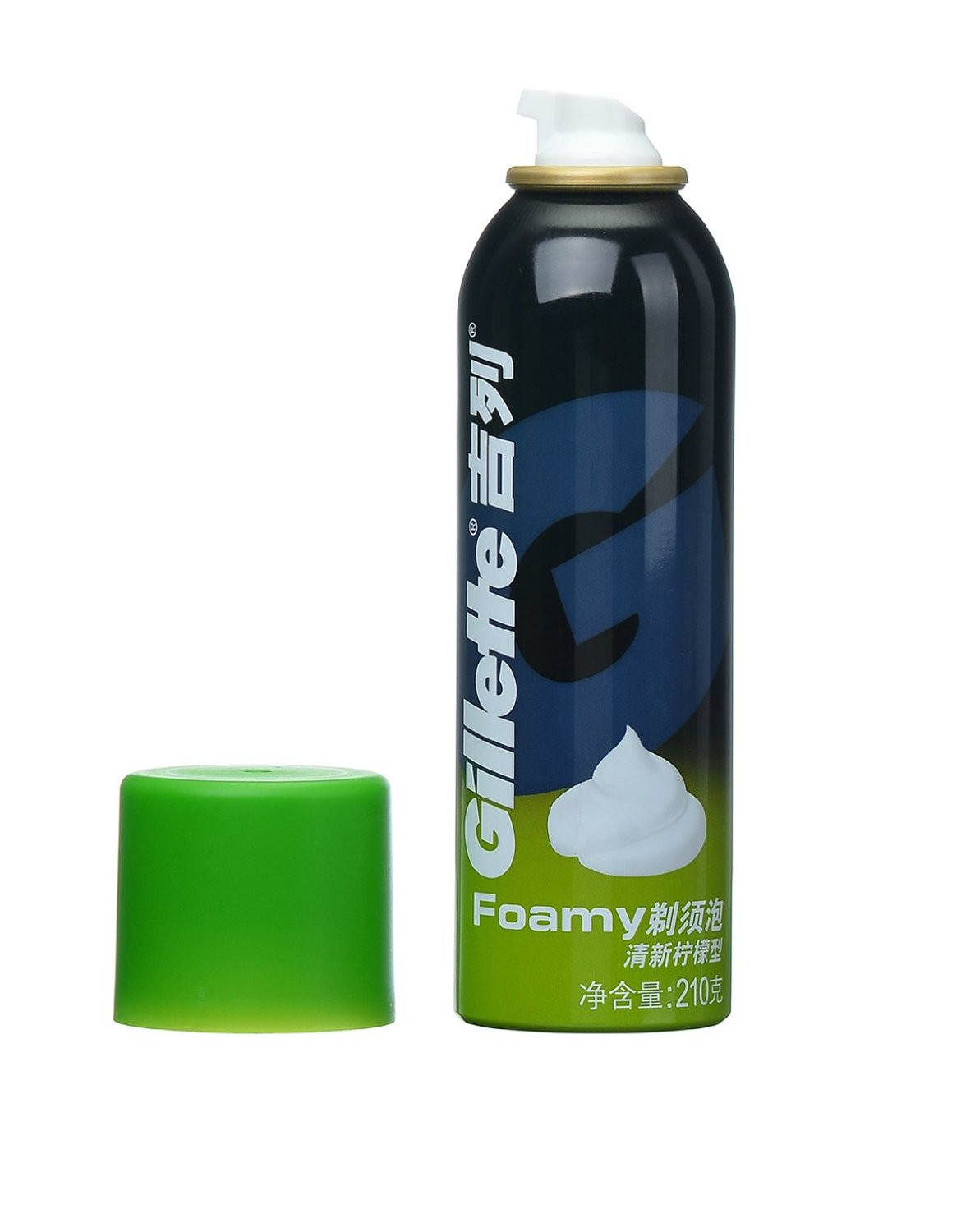 吉列男士FOAMY剃须泡清新柠檬型9.9元到手_行情