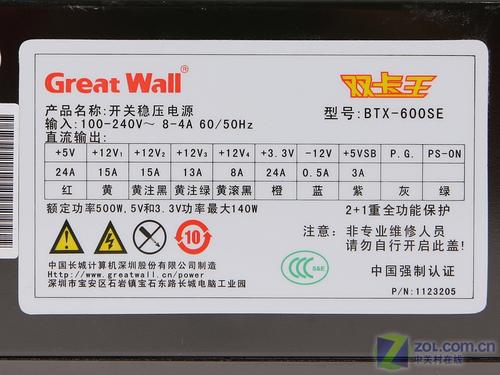 长城电源型号中的BTX是什么意思?-长城机电