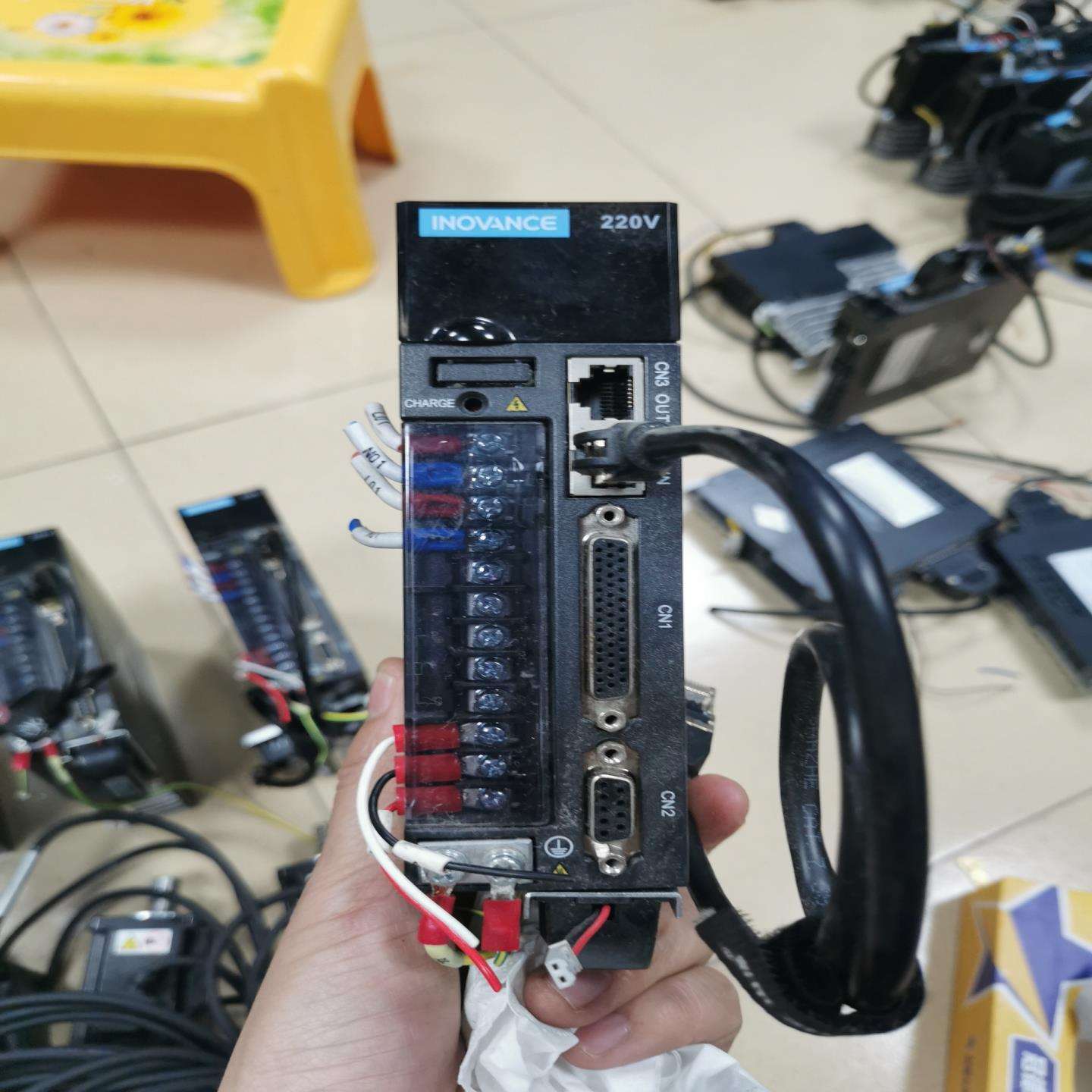 紧急应对汇川SV660伺服电机放大器报Er.735故障诊断维修
