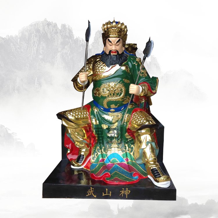 山神爷神像山神菩萨掌管牲畜山君老爷神像山神庙塑像山王爷神像