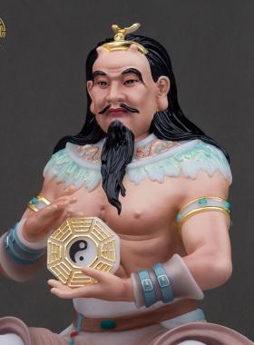 五谷太子神像五谷大帝塑像神农伏羲三皇五帝佛像定做视频