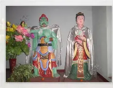 雷公电母神像金母娘娘图片雷公菩萨佛像河南佛道家