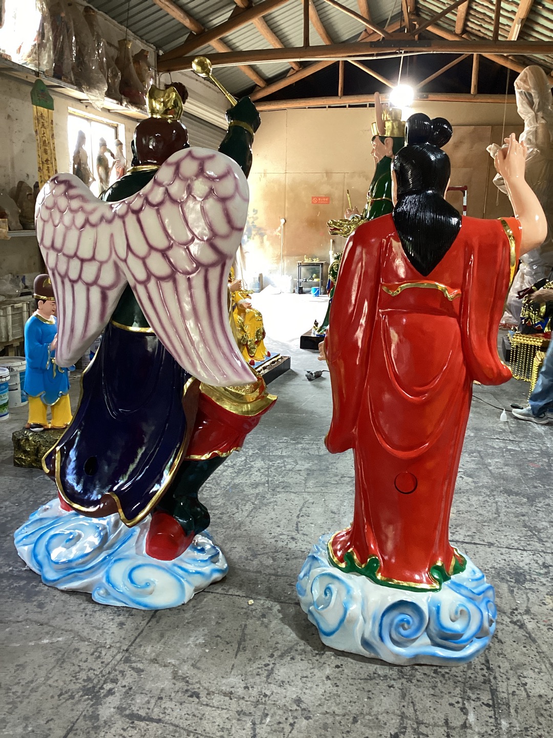 雷公电母神像雷部诸神风伯雨师神像龙神塑像真武大帝神像
