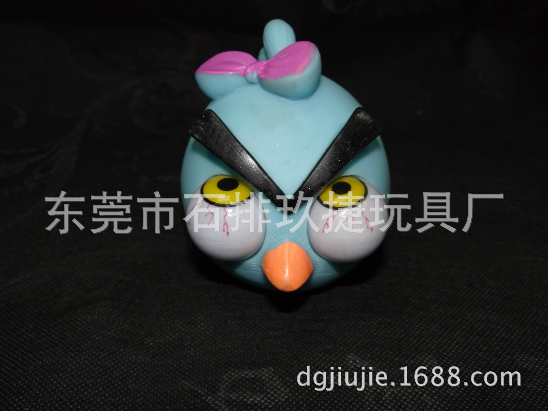爆眼愤怒小鸟新奇特挤眼减压发泄带钥匙扣地摊玩具