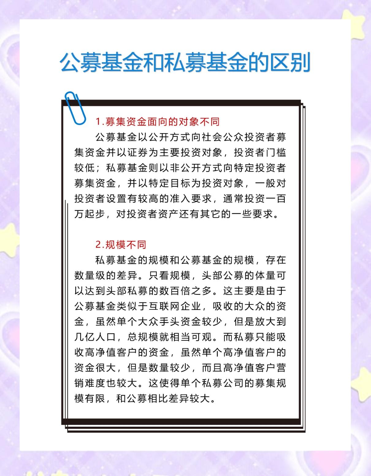 私募股权投资基金和私募证券投资基金的区别是什么?