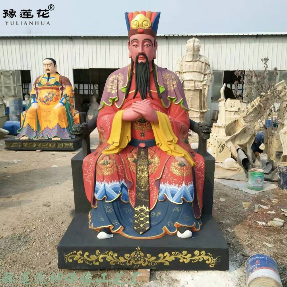 和合二圣和合二仙姚少司招财童子五路财神三官大帝神像雕塑