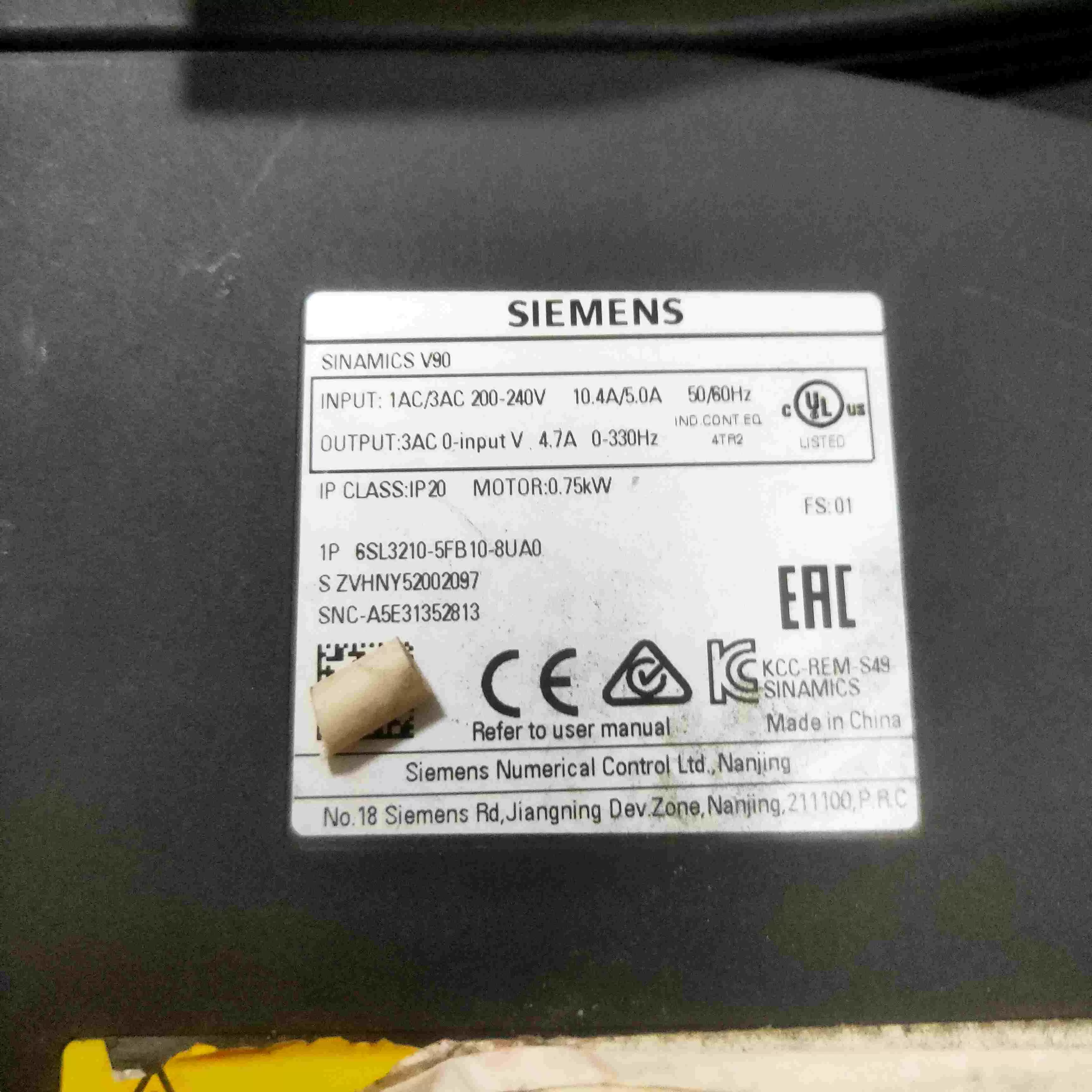 西门子S120伺服驱动器报F30600(电机模块问题)当天修复解决