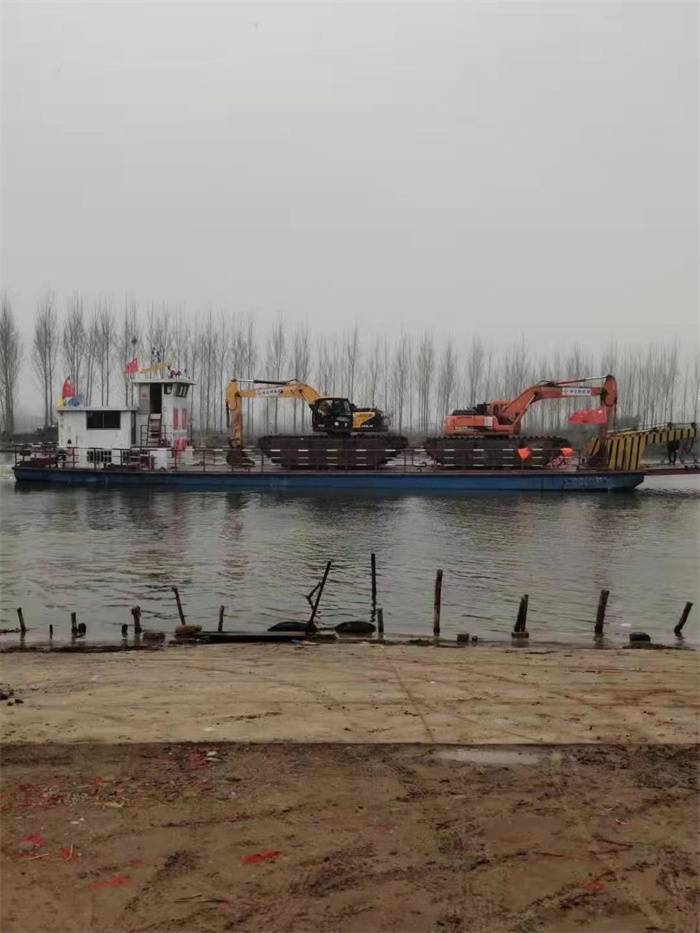 丽水浮船水陆两用挖机出租全国接单斗山水陆两用视频