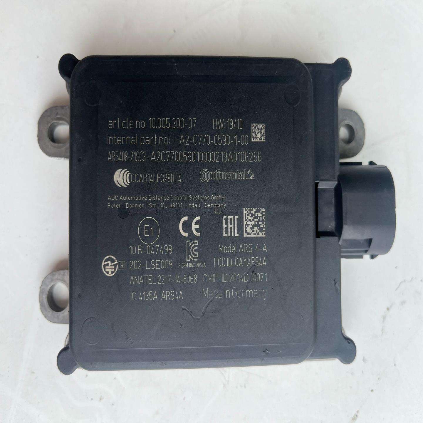 Continental大陆ARS410毫米波雷达现货出售