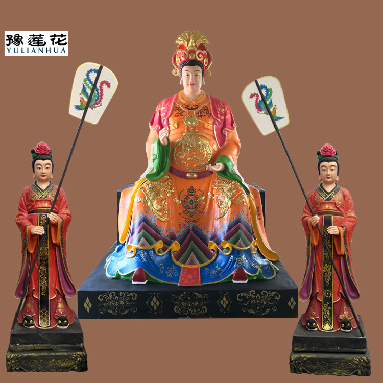 五大圣母神像摆件金灵圣母龟灵圣母塑像无当圣母金光圣母佛像