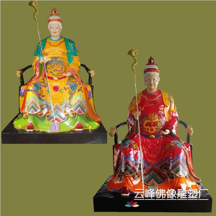 骊山老母神像家用西天老母梨山老母三圣母娘娘佛像摆件