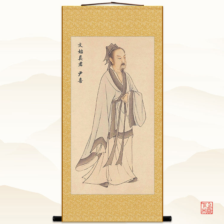 文始真人神像,华南真人神像、终南隐圣神像关尹子神像雕像