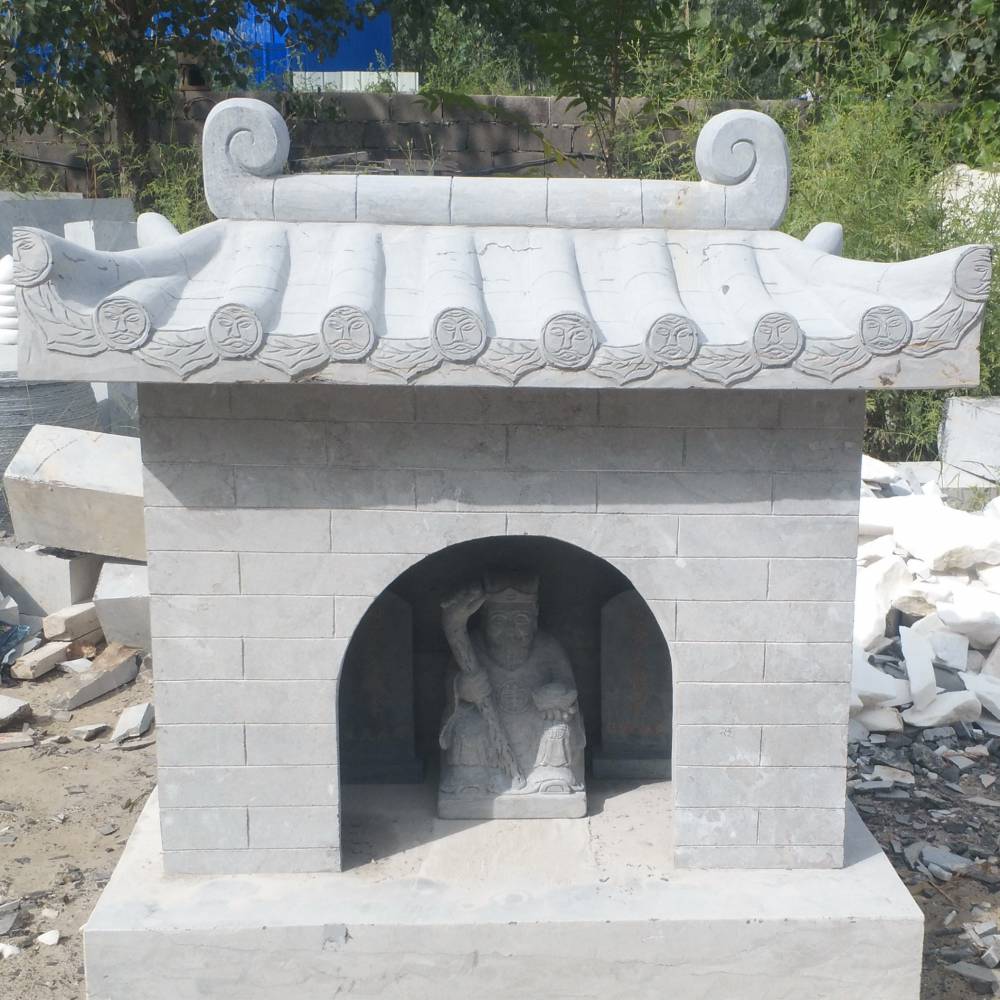 广东客户定制石雕土地公庙(社公伯公小石庙)三种规格视频
