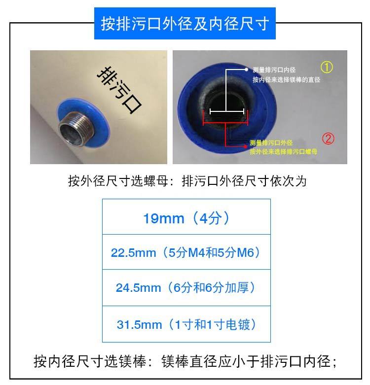 澳士顿储水式热水器镁棒能和别的镁棒通用吗