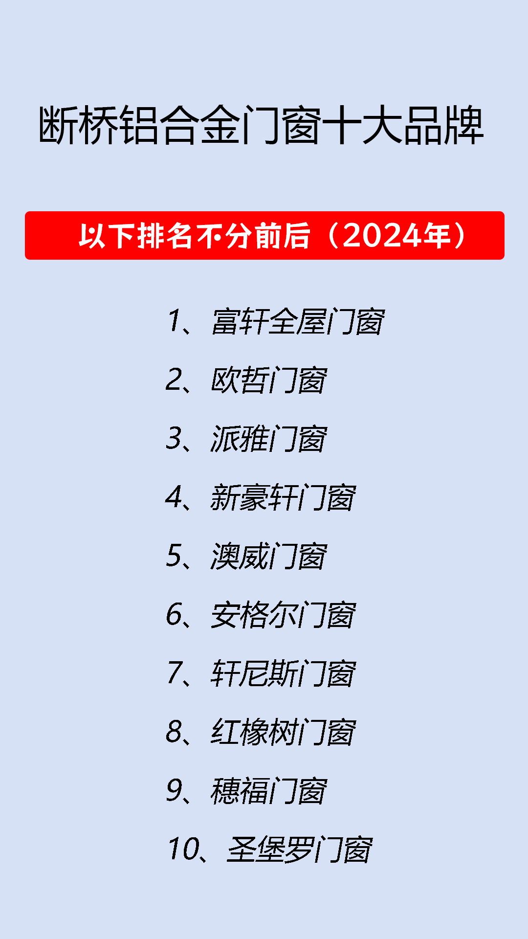 断桥铝门窗十大品牌排行榜是怎样的断桥铝门窗十大品牌哪个好