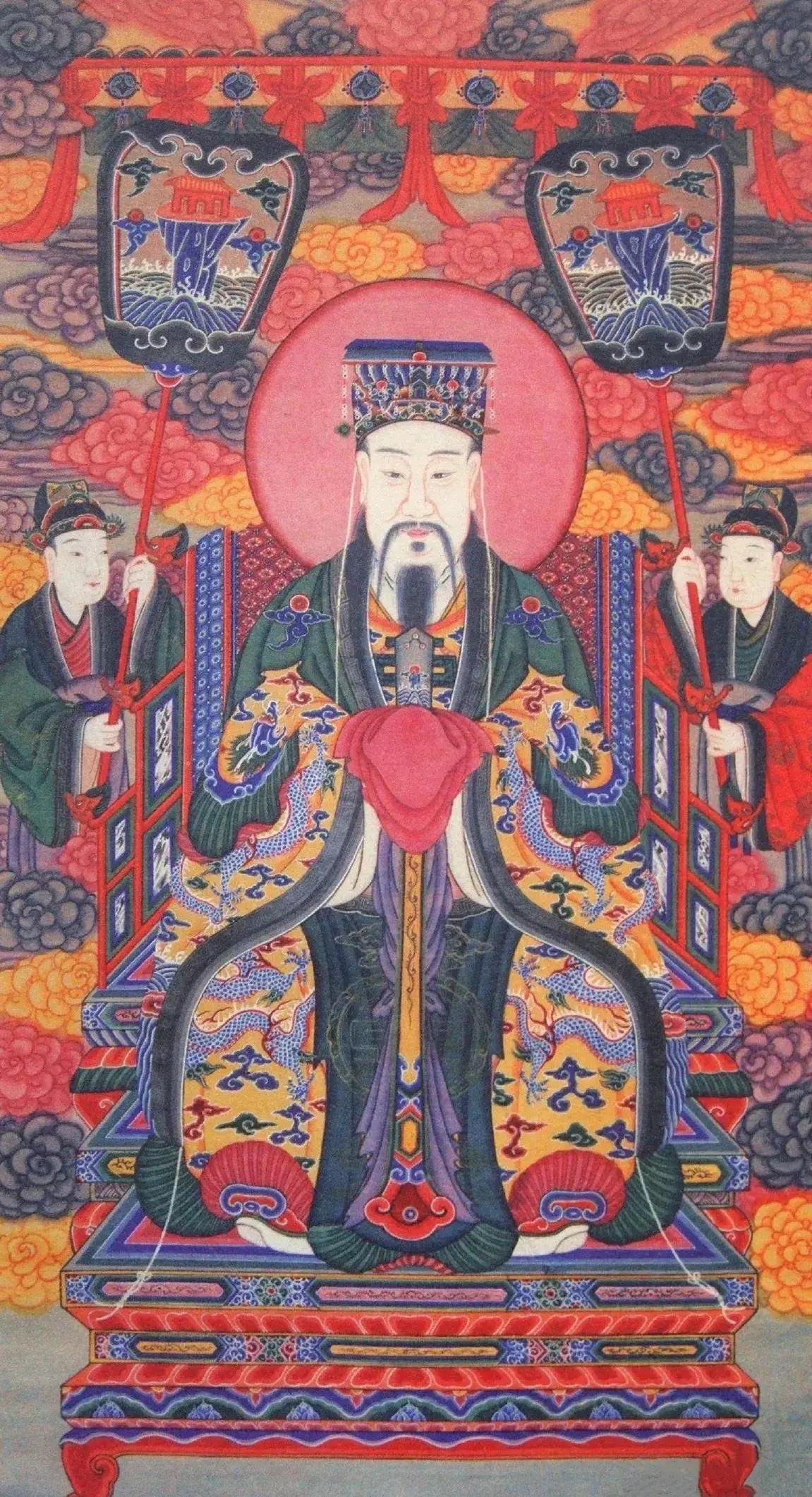 东岳大帝神像东岳十太保神像定做道教温元帅神像三十六天将神像