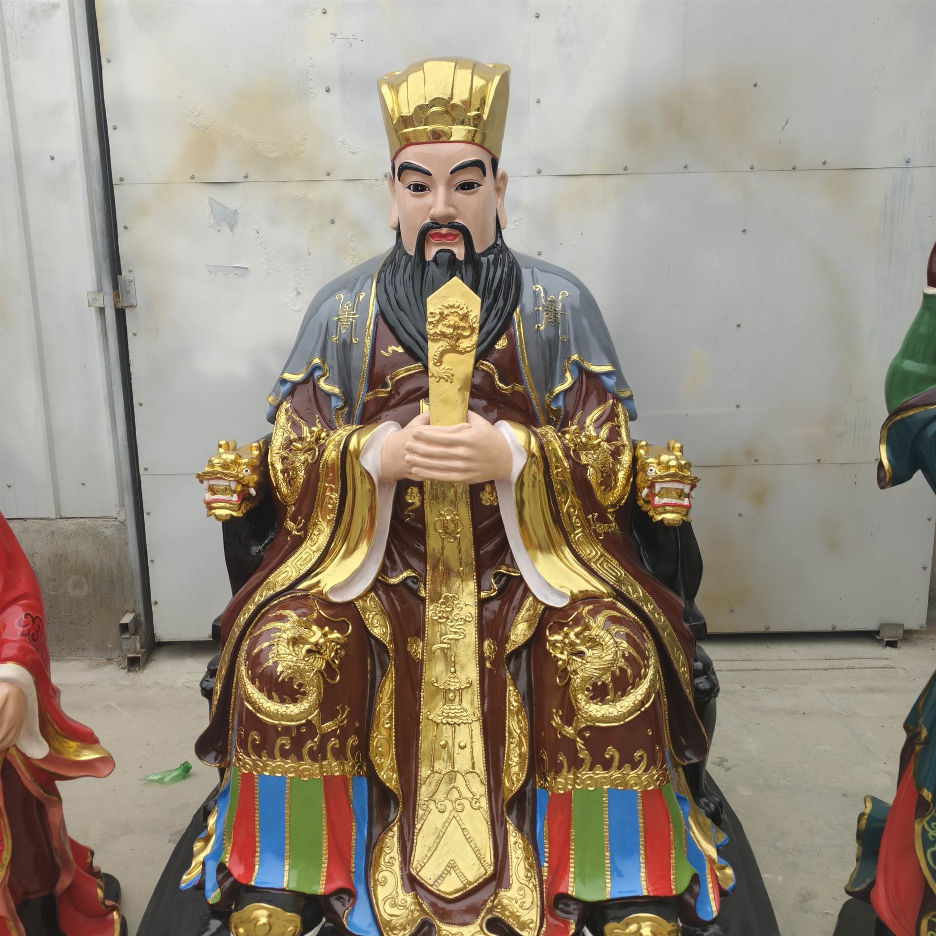黑白无常阎罗王雕像定制寺庙供奉十殿阎王阎王爷神像定做雕刻之乡