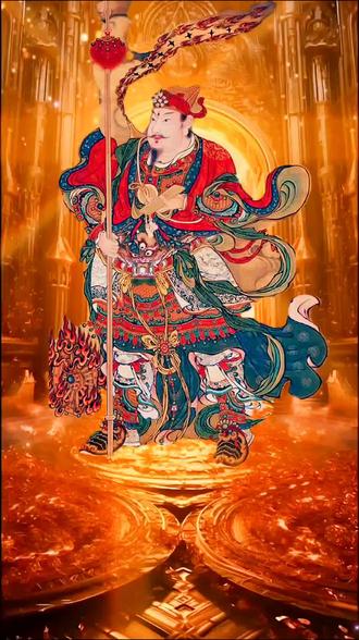马王爷就是马元帅神像道教称三眼灵光三眼灵耀花酒马灵官马天君神像