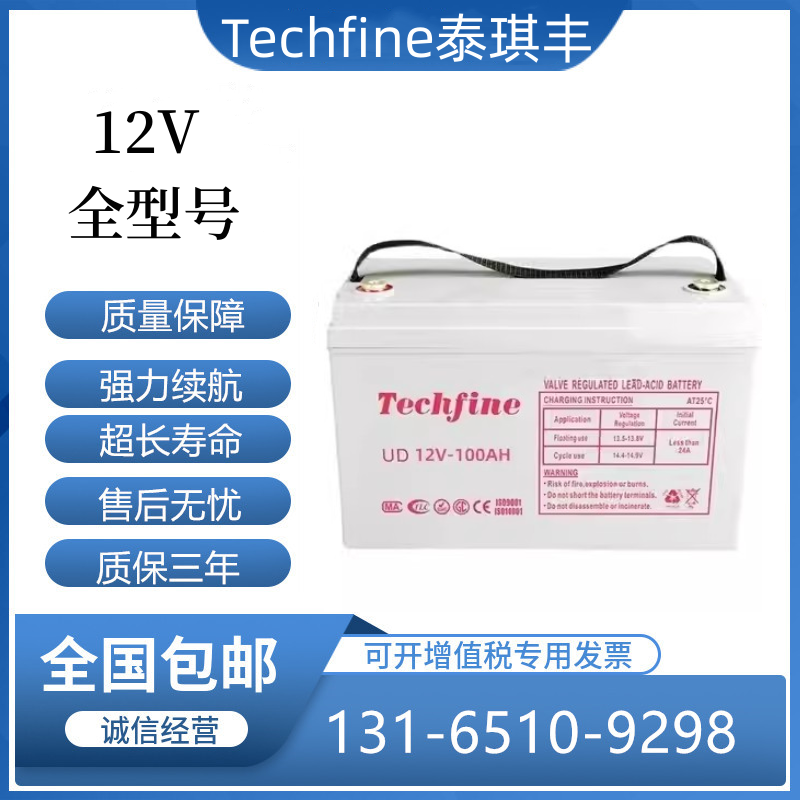 Techfine泰琪丰蓄电池免维护蓄电池参数价格视频