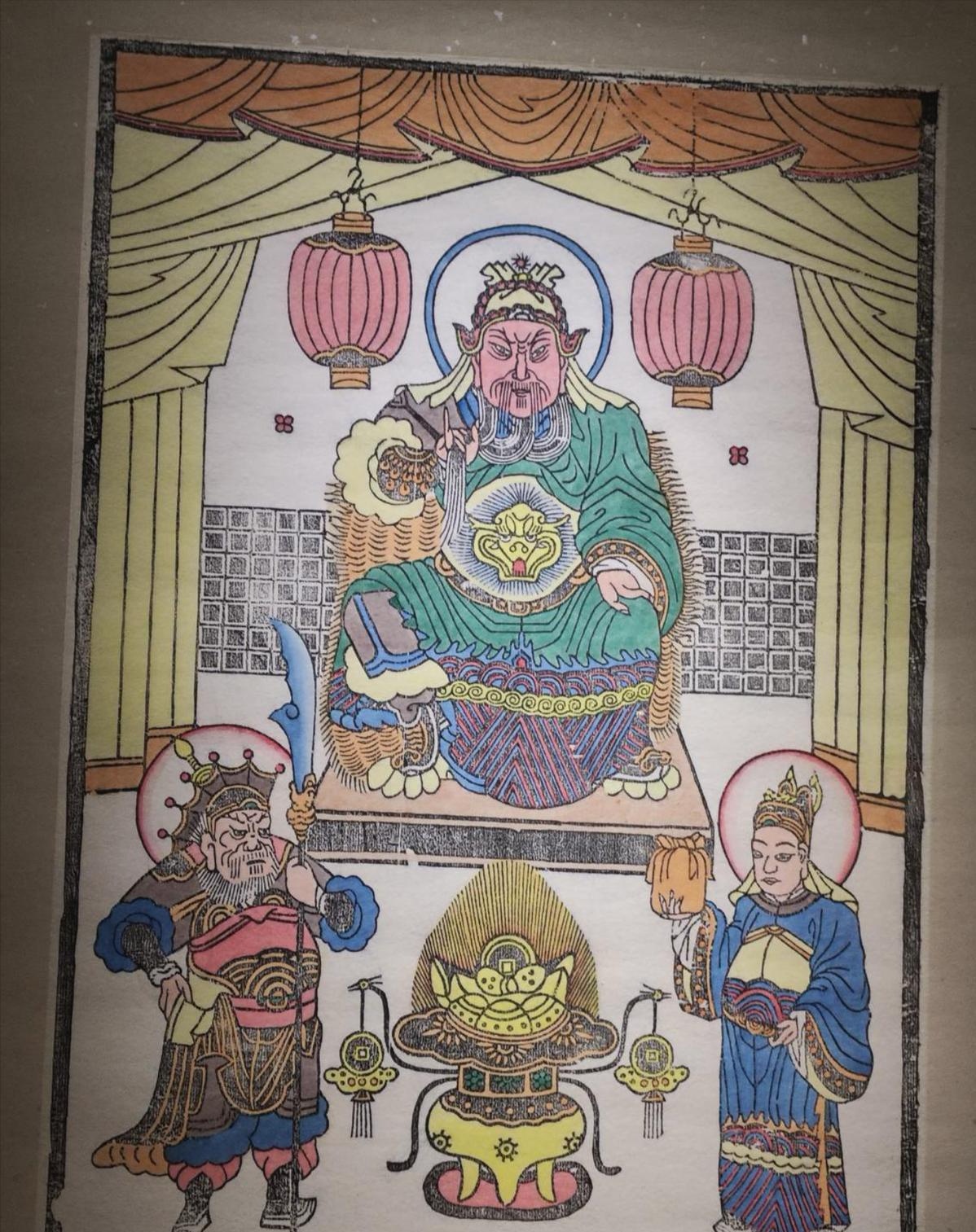 阎王爷神像图片大全阎王庙三曹官神像阴司鬼差黑白无常神像
