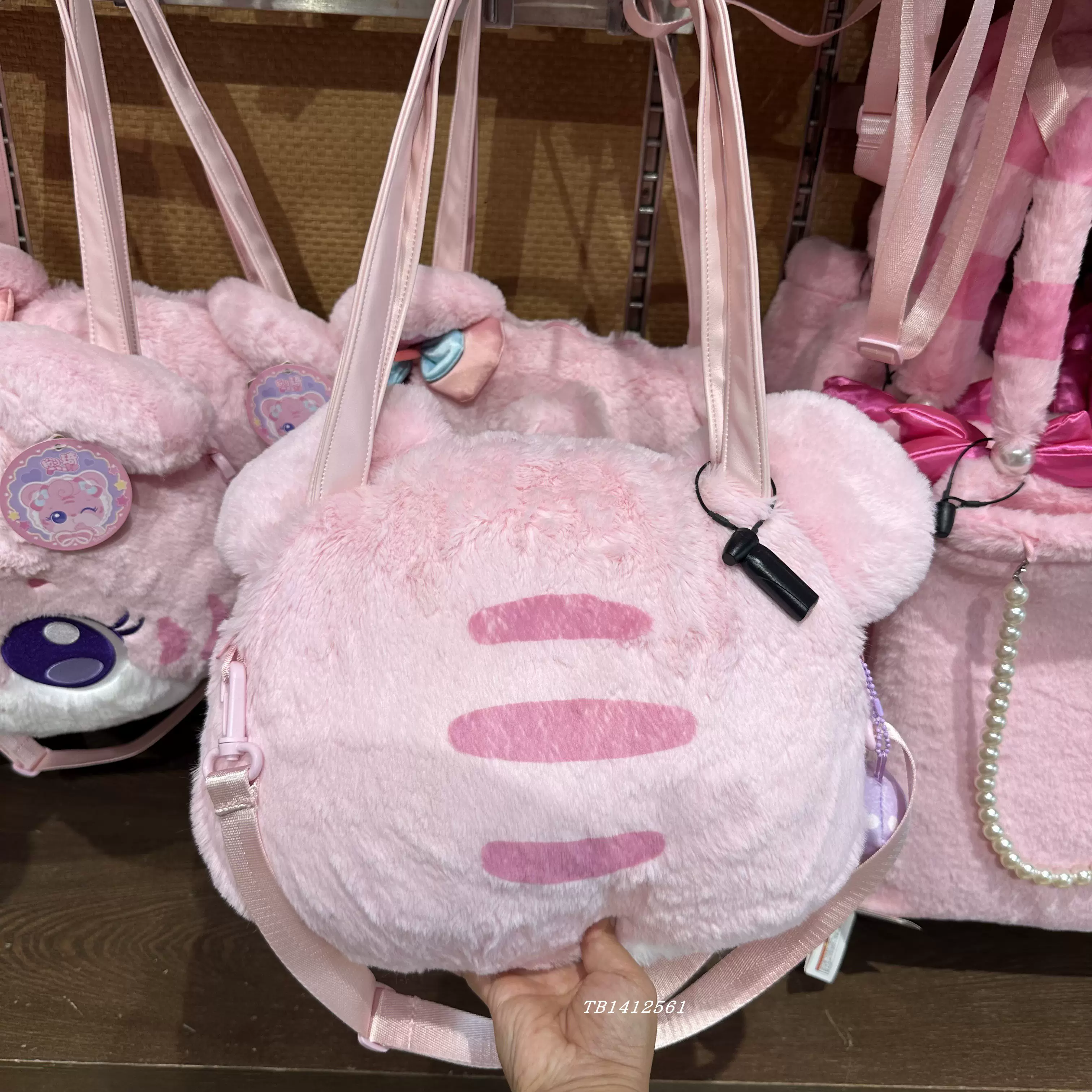 peppapig粉红猪小妹儿童尼龙购物包手提包佩佩猪单肩包防水包