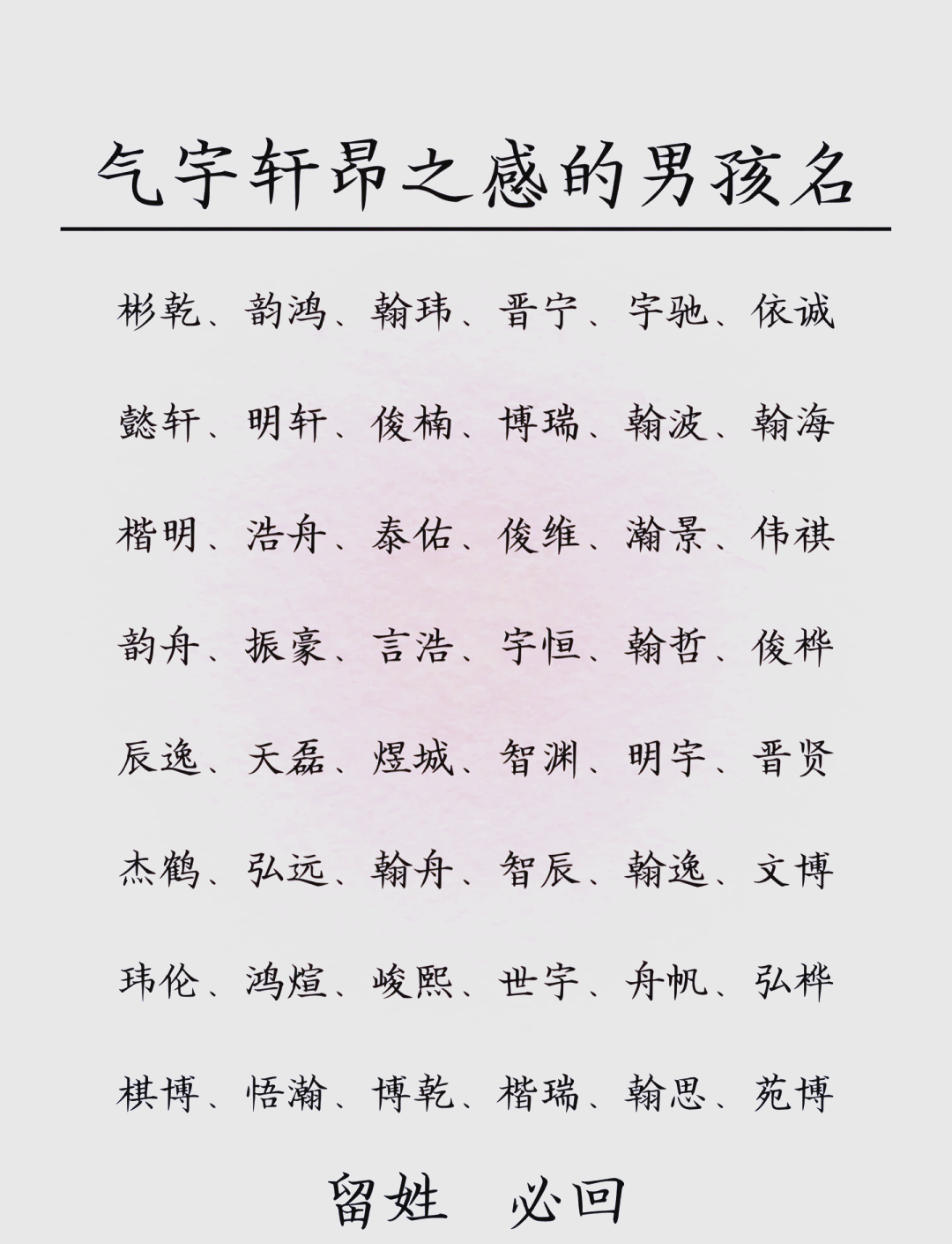 外国男生名字好听