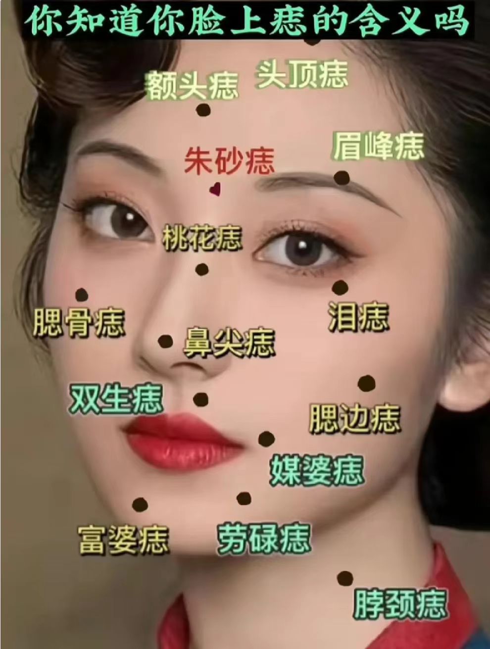女人脸部哪些痣不能取