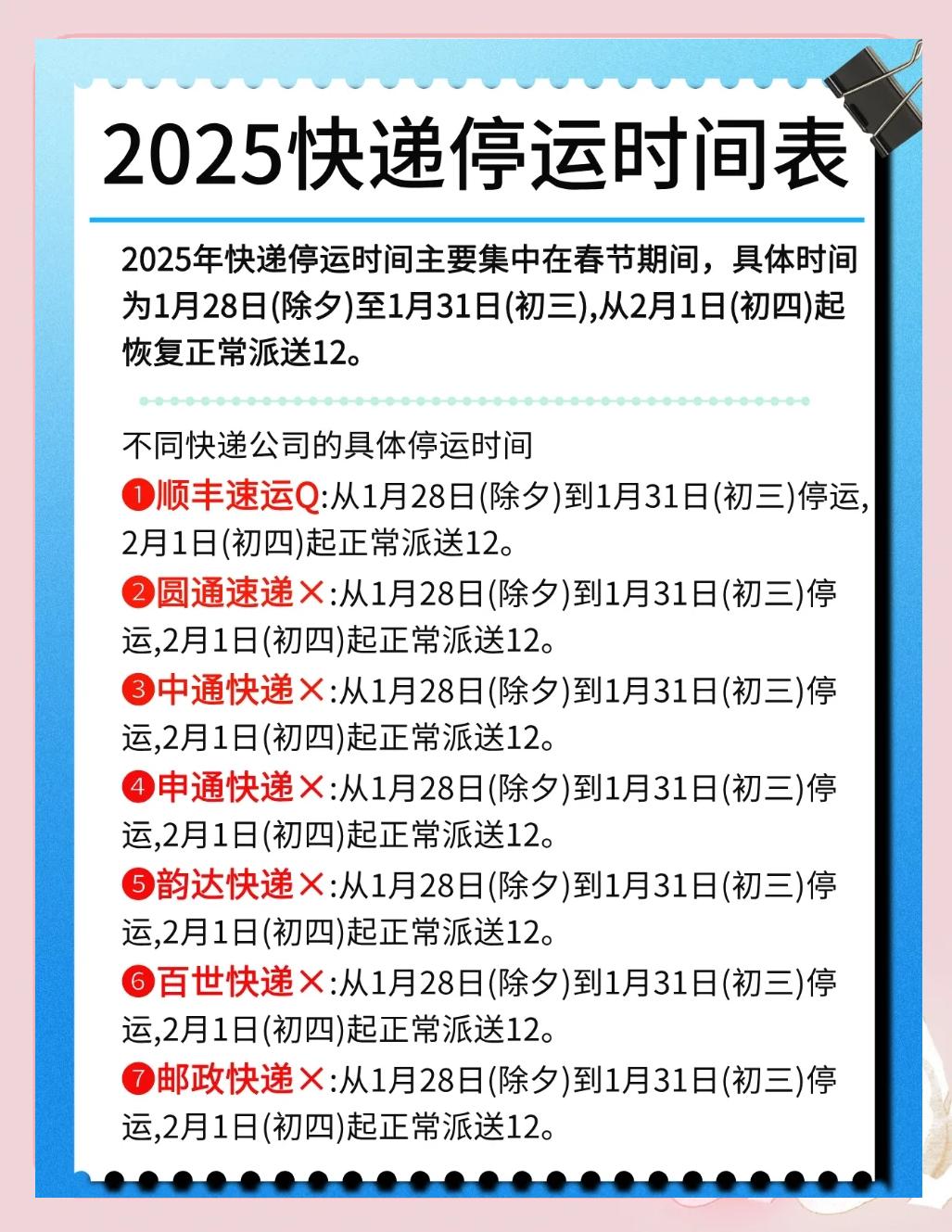 快递能寄放几天
