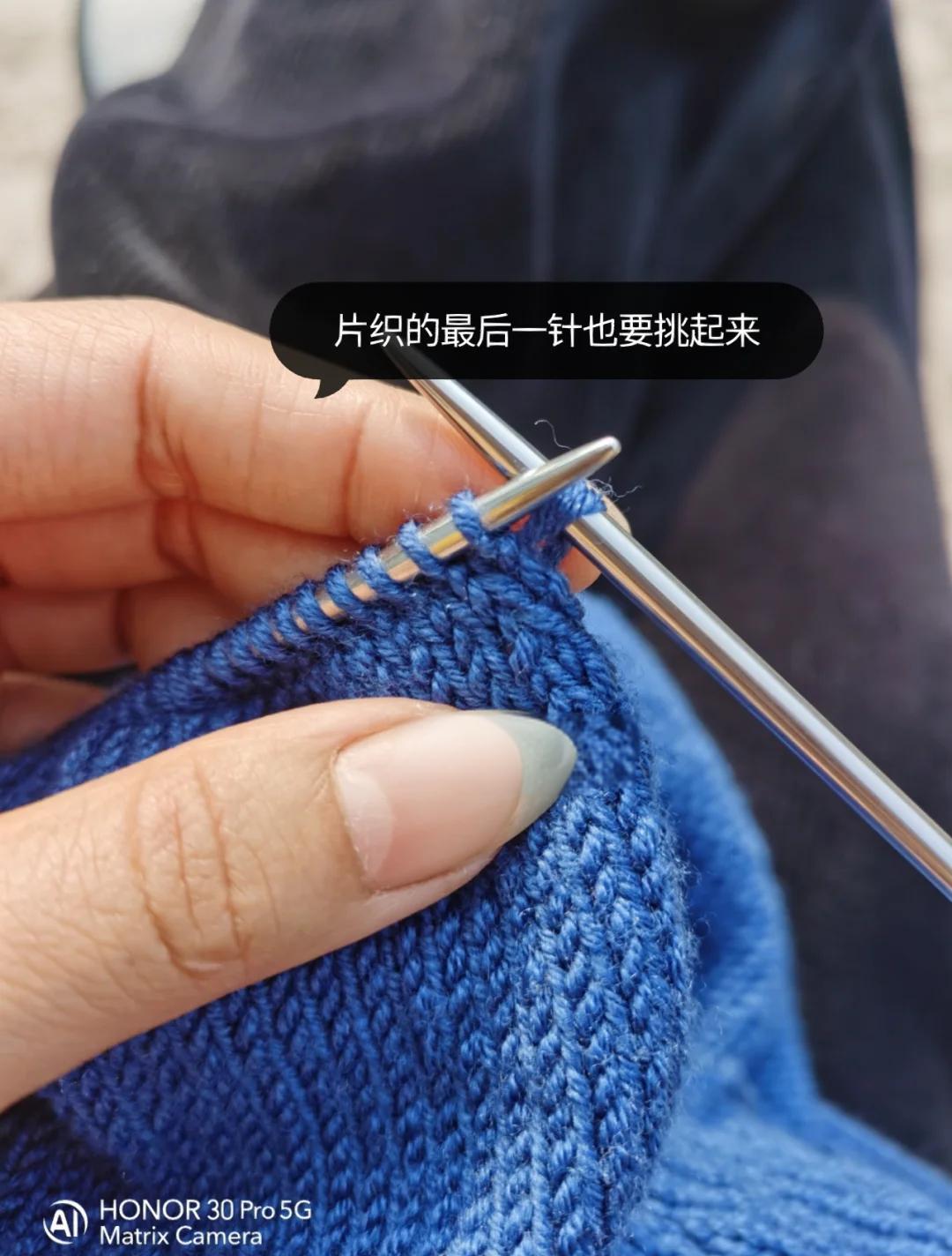 毛衣袖子从上往下怎么织视频