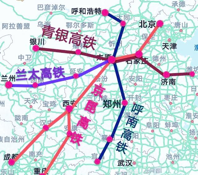 青岛到银川经过哪些城市