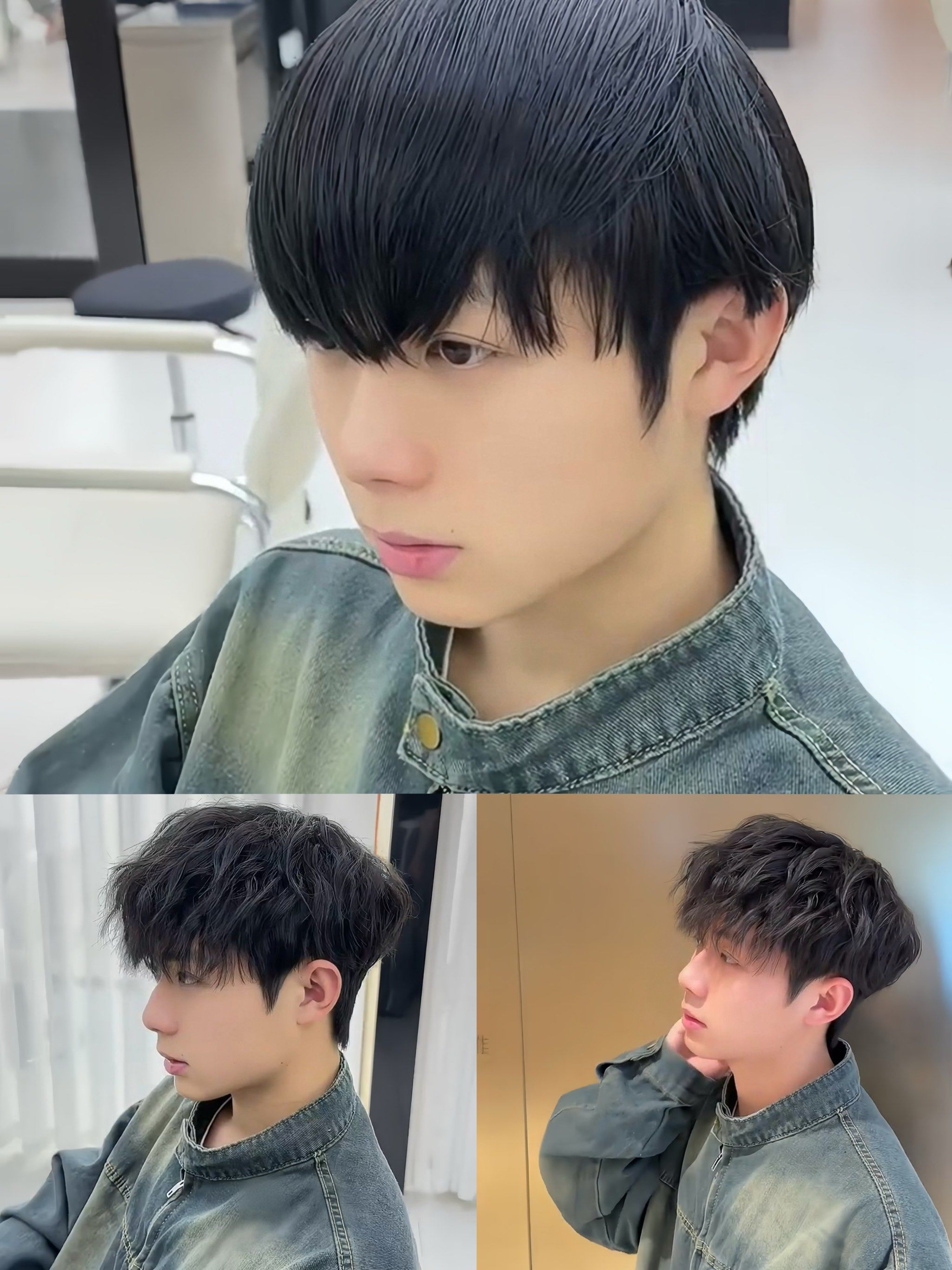 男生烫头发最少要多长