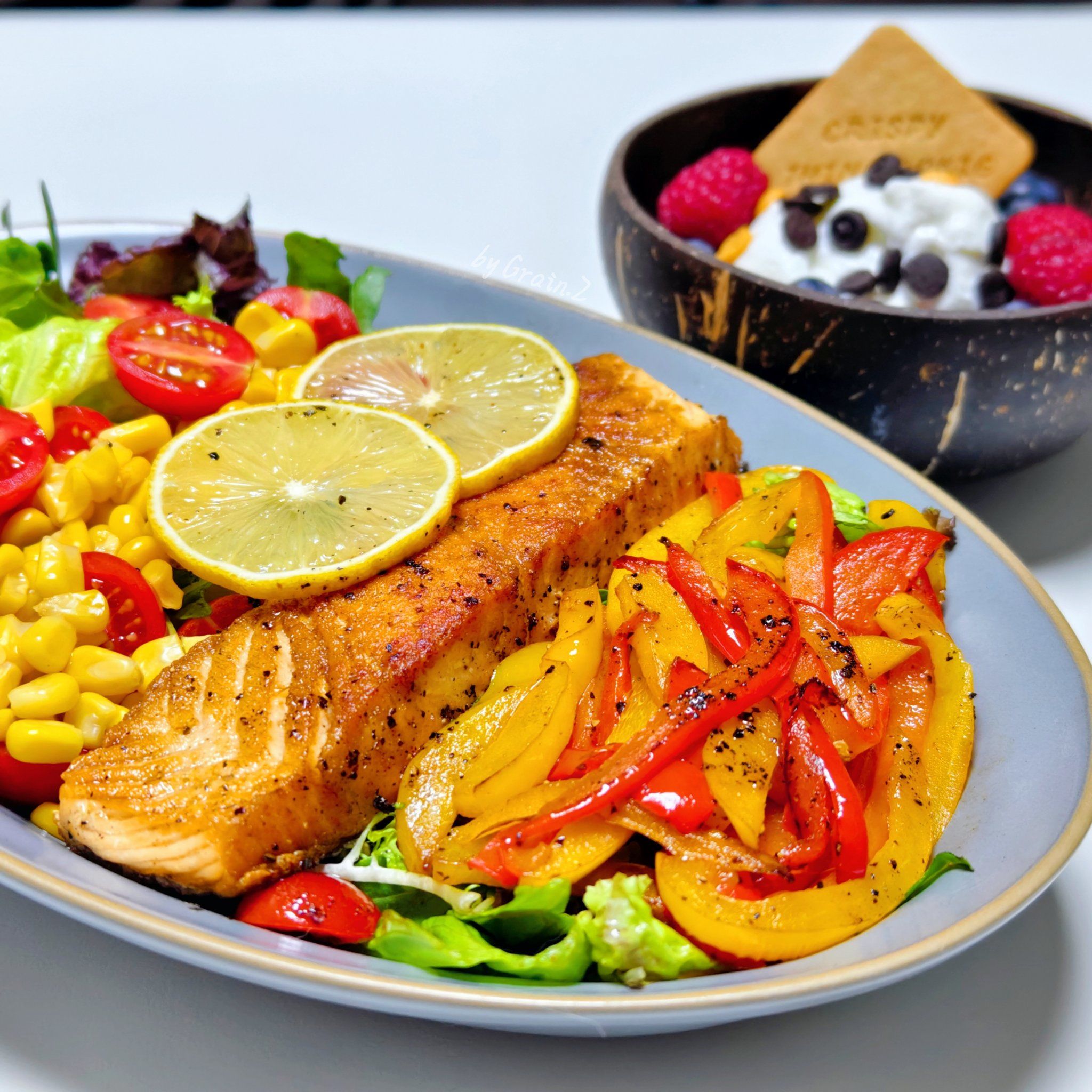 塞尔达干煎三文鱼做法