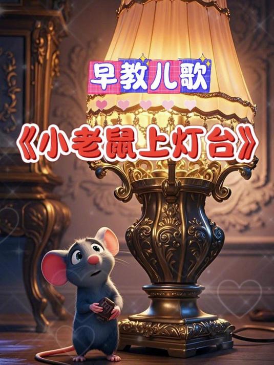 小老鼠上灯台儿歌歌词带拼音