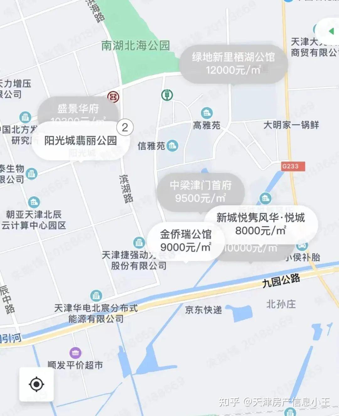 天津市北辰区政区图