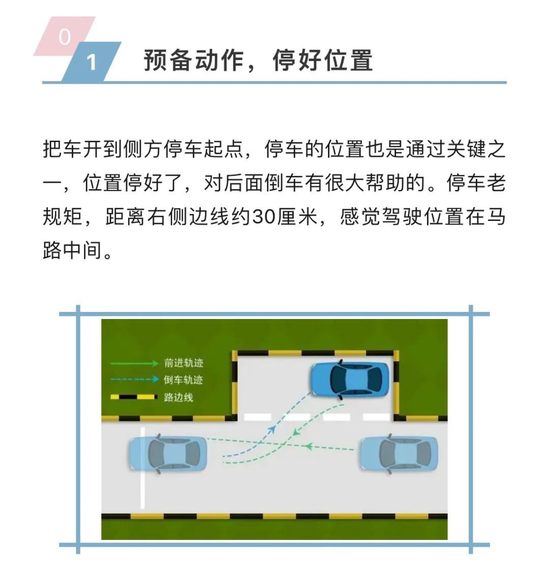 科二侧方位停车三种方法