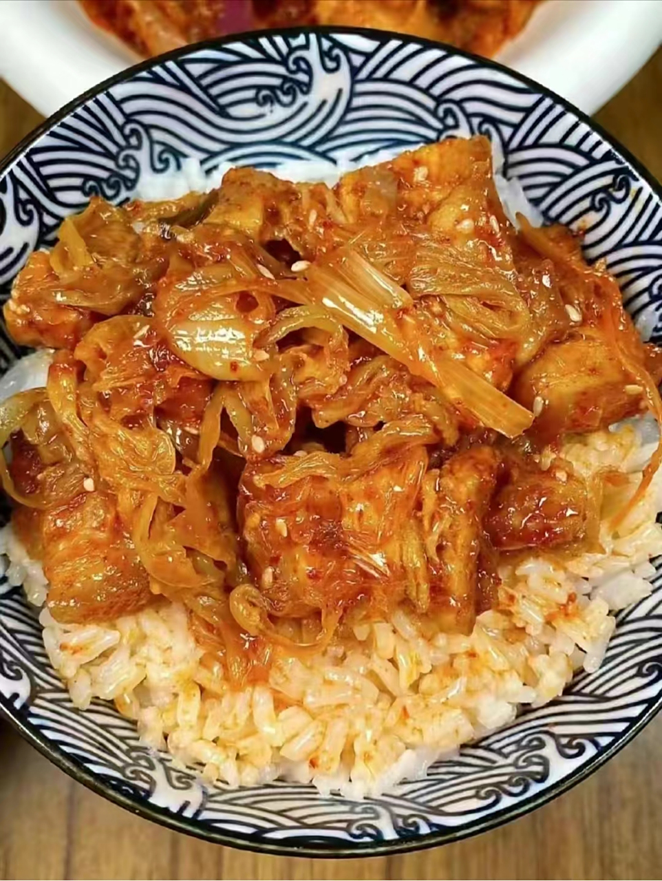 辣白菜炒五花肉高清大图