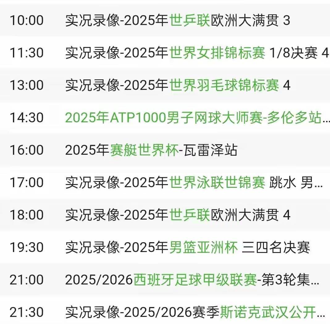 世界杯直播时间表2021