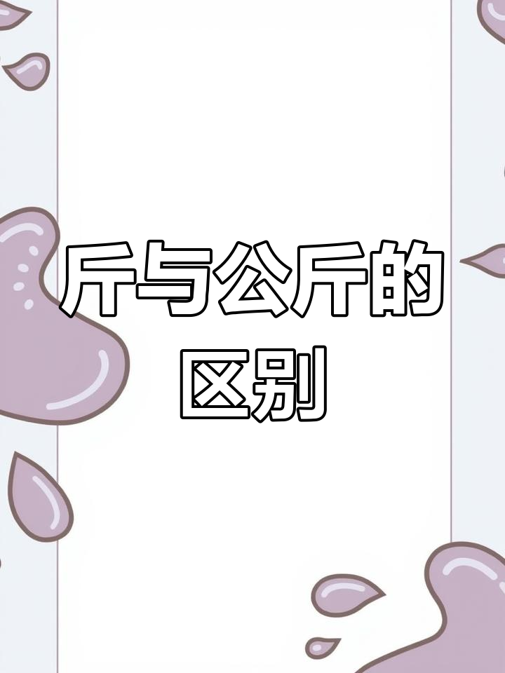 公斤和斤的换算表