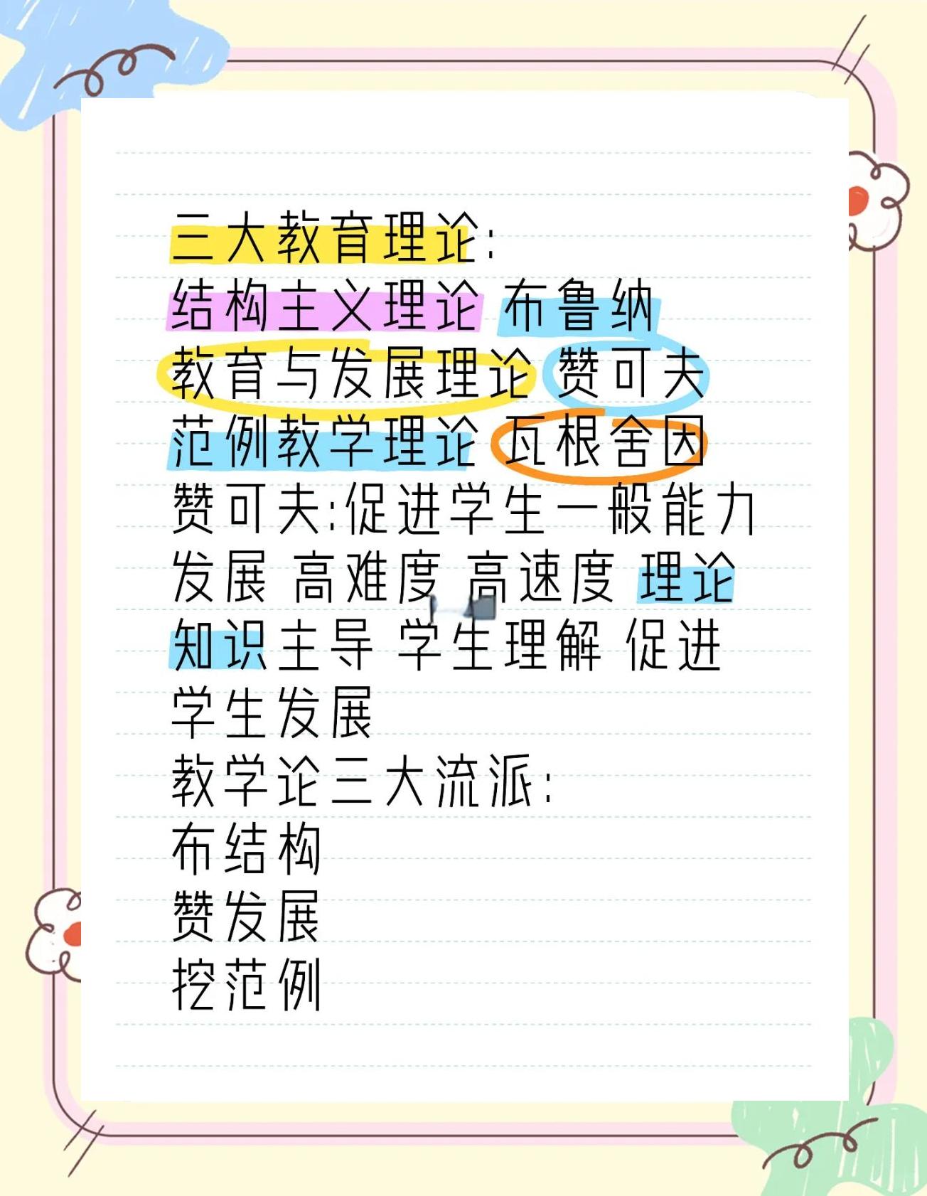 教育教学基础理论包括啥