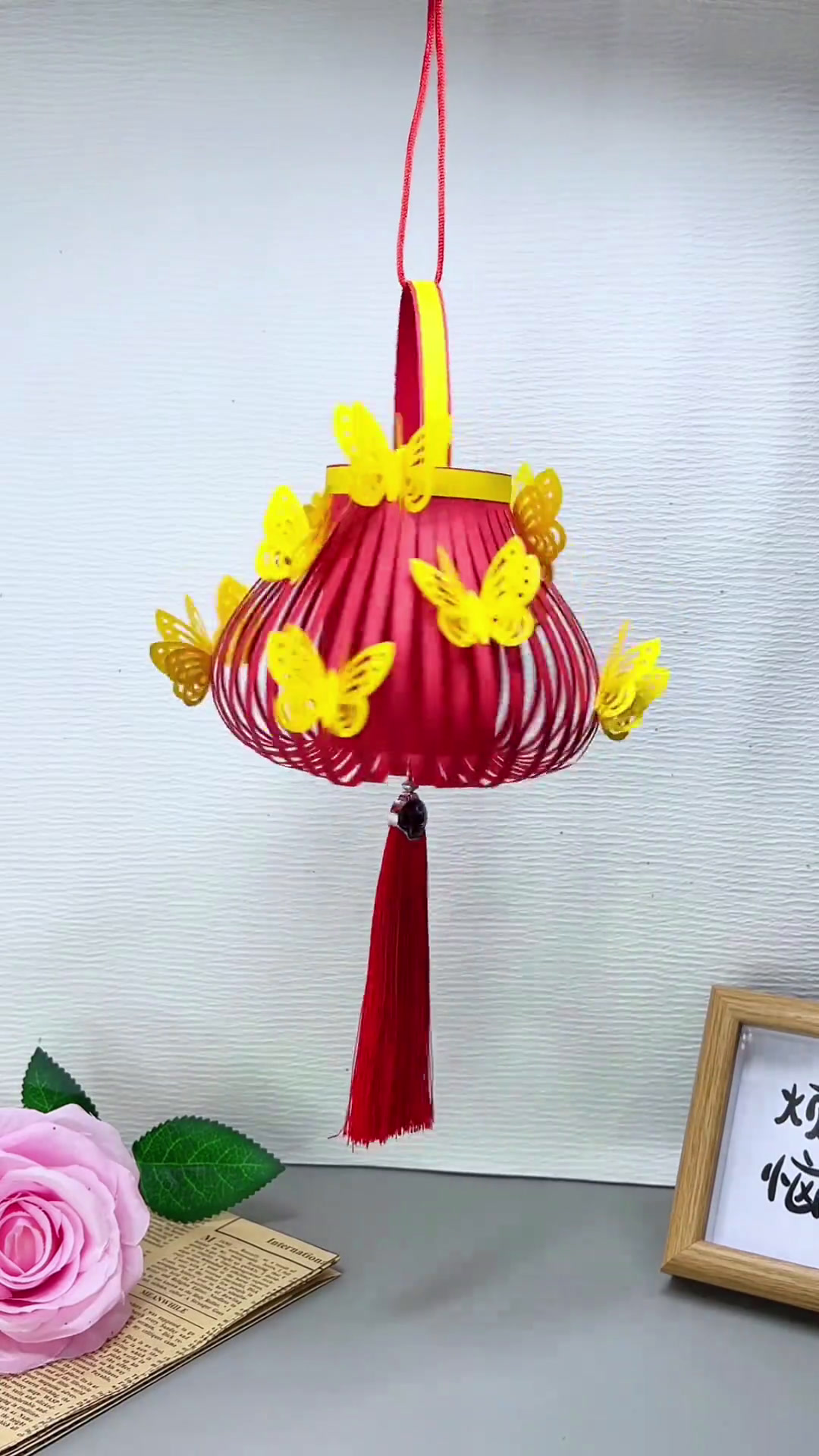 手工灯笼简单做法文字