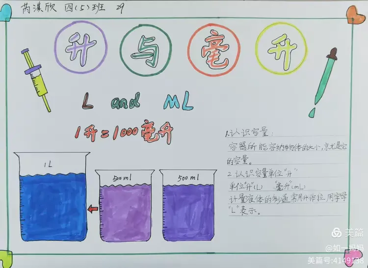 升和毫升的字母表示是什么