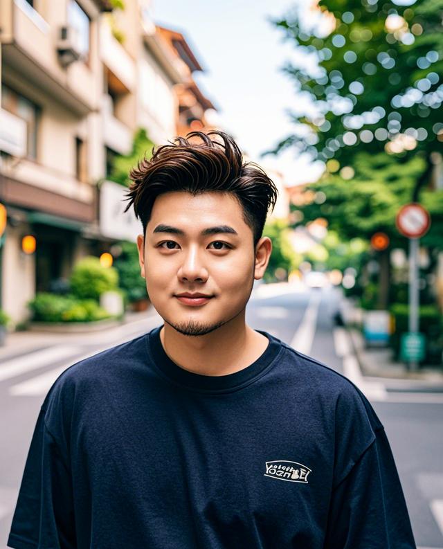 圆脸适合的发型男生15岁