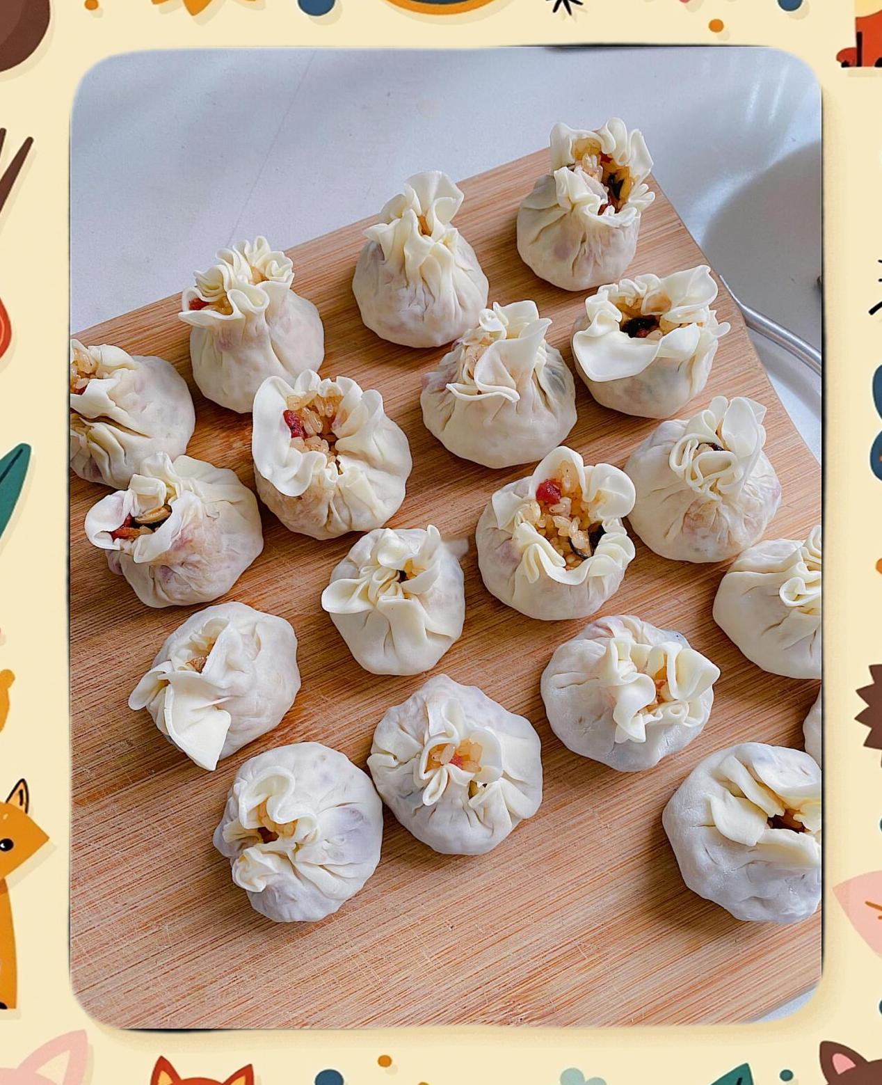 烧麦的捏法详细图解