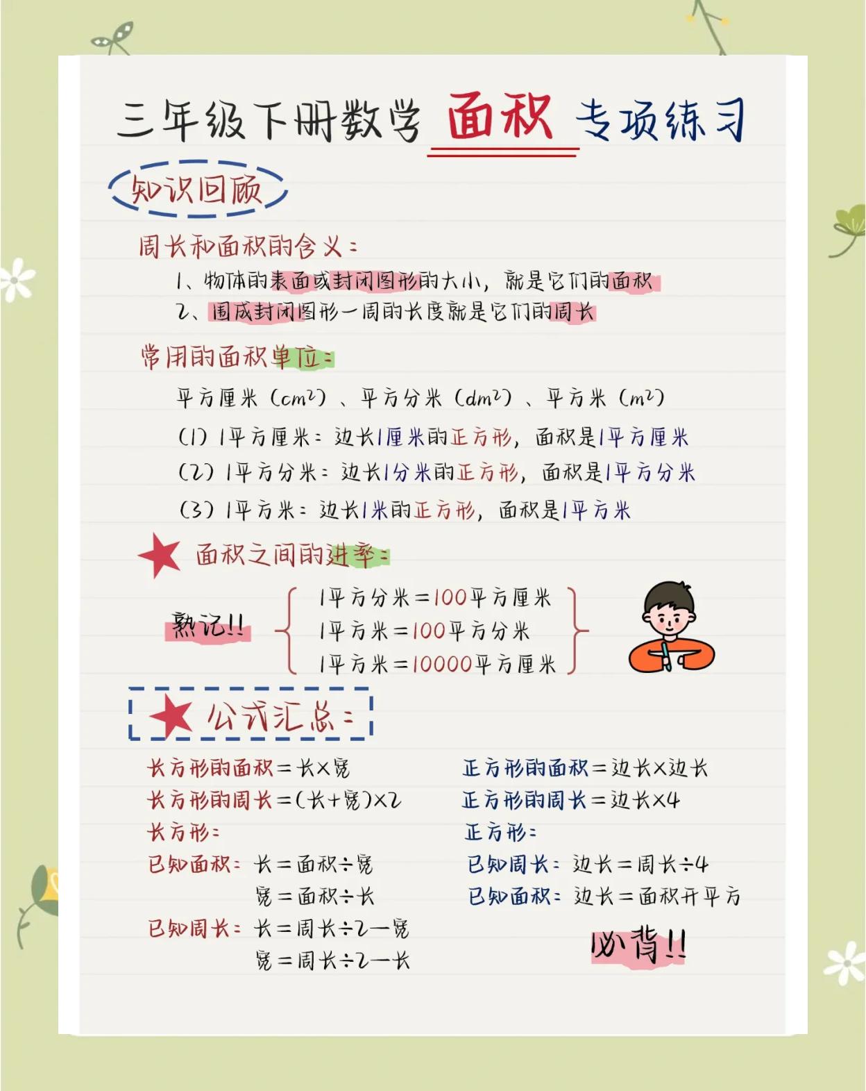 面积公式怎么算