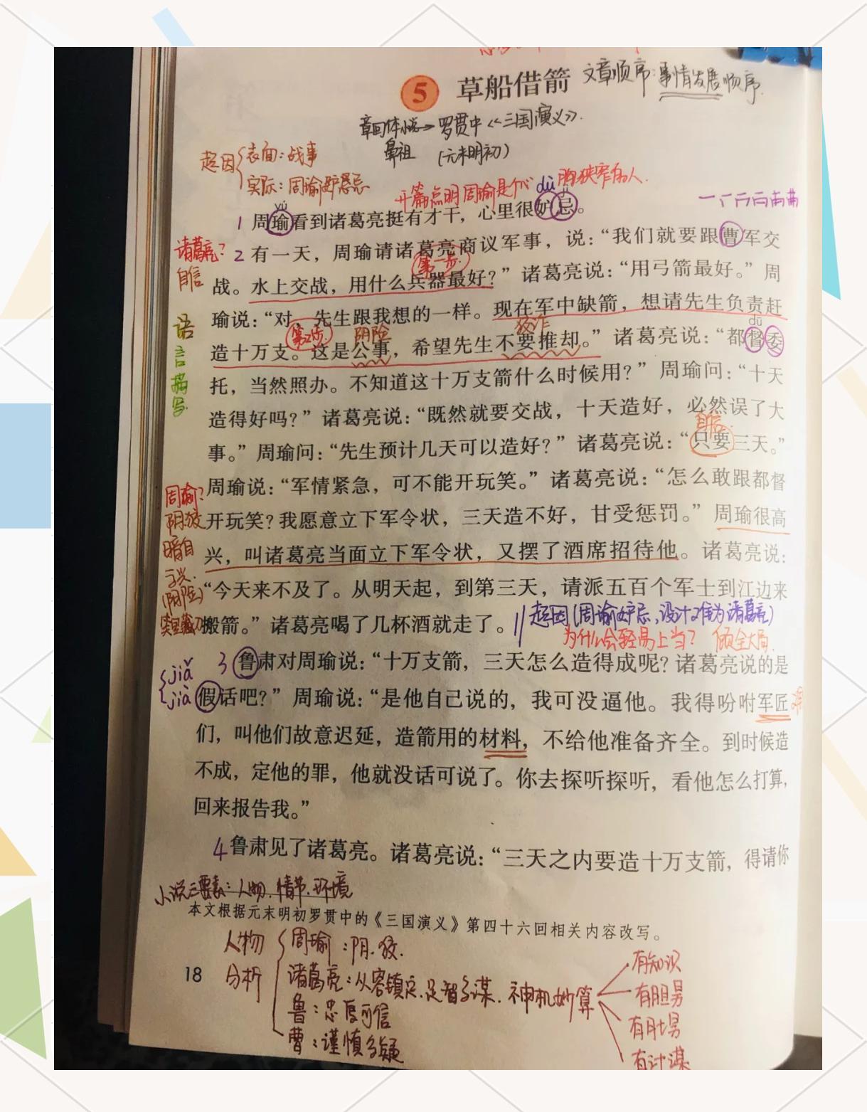 草船借箭的起因经过结果五十字